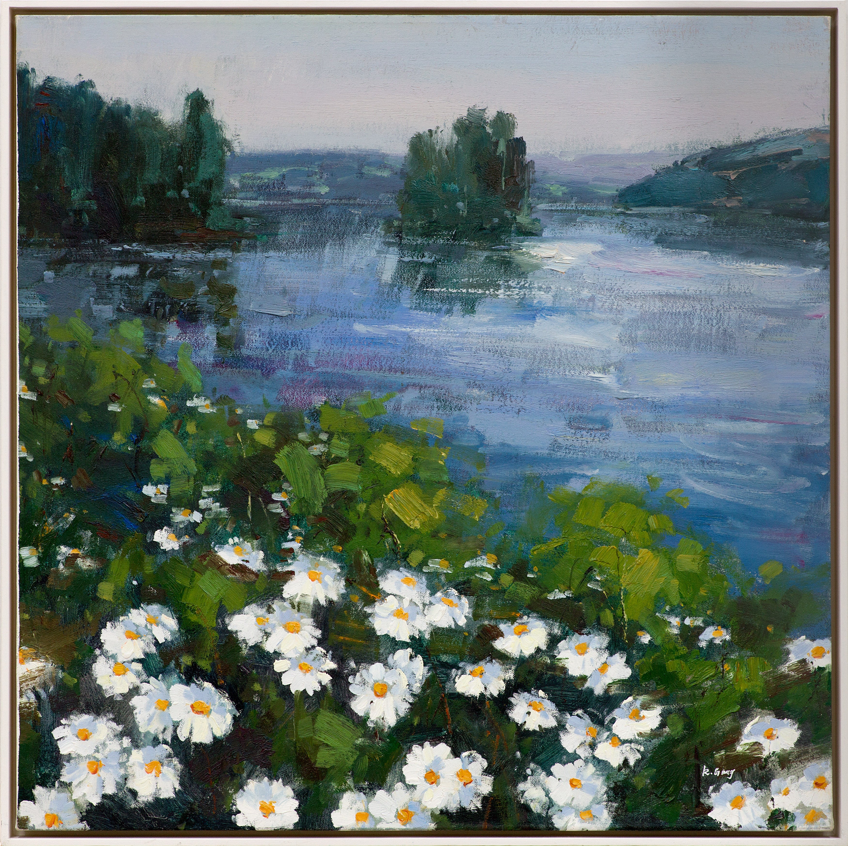 Daisies By The Lake