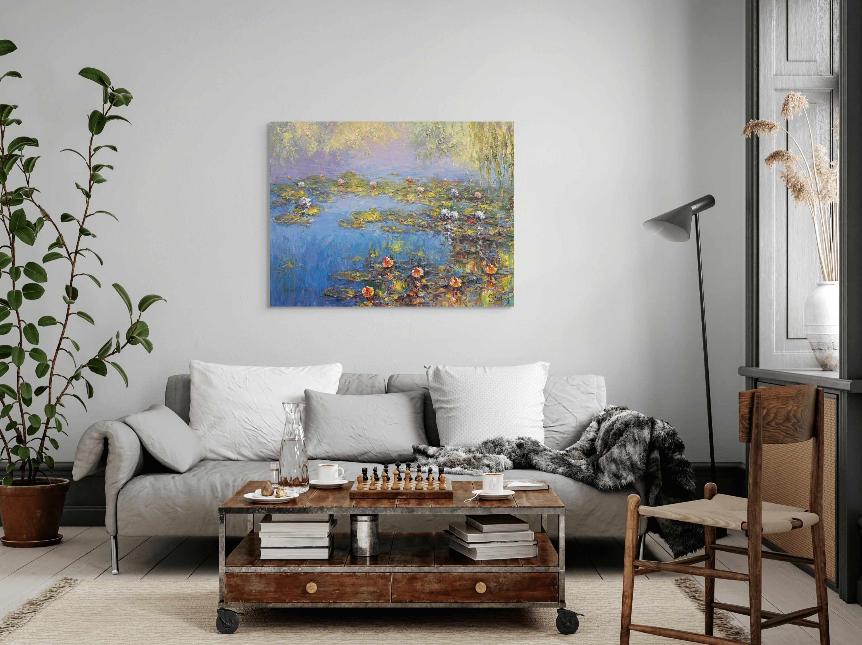 Lily Pond Reflection